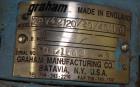 Used Graham Precision Pumps Vacuum System. Consisting of Graham vacuum pump mod