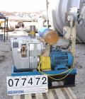 USED:Busch Huckepack once-through-sealing vacuum pump, rotary vane,type 433:014, rated 176 cfm. Driven by a 20 hp 3/60/230/4...