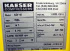Used Kaeser Rotary Screw Vacuum Package, Model ASV 40. Rated 168 ACFM at 10