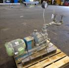 Used- Kinney Two-Stage Liquid Ring Vacuum Pump, Model KLRC 75 KFA, Carbon Steel. Approximate 75 CFM at 1750 rpm. Driven by a...