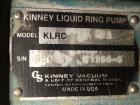 Used- Kinney Two-Stage Liquid Ring Vacuum Pump, Model KLRC 75 KFA, Carbon Steel. Approximate 75 CFM at 1750 rpm. Driven by a...