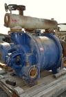 Used Nash Liquid Ring Vacuum Pump, Model 904 L2, Carbon Steel. Approximate 4600 CFM at 24” Hg. at 500 rpm. Driven by a 300hp, 3/60/460 volt, 1190 rpm motor. Includes a Benshaw Panel.