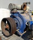 Used Nash Liquid Ring Vacuum Pump, Model 904 L2, Carbon Steel. Approximate 4600 CFM at 24” Hg. at 500 rpm. Driven by a 300hp, 3/60/460 volt, 1190 rpm motor. Includes a Benshaw Panel.