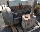 Used Nash Liquid Ring Vacuum Pump, Model 904 L2, Carbon Steel. Approximate 4600 CFM at 24” Hg. at 500 rpm. Driven by a 300hp, 3/60/460 volt, 1190 rpm motor. Includes a Benshaw Panel.