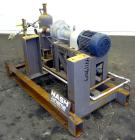 Used Nash Liquid Ring Vacuum Pump, Size AHF-80, 316 Stainless Steel. Flow rate of 2 Gallons per minute, approximate 72 cfm. Driven by a 5 hp, 3/60/208-230/460 volt, 1745 rpm motor. Includes a holding...