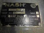 Used- Nash CL Series Liquid Ring Vacuum Pump, Model CL-1002, Carbon Steel.