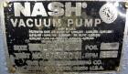 Used Carbon Steel Nash Liquid Ring Vacuum Pump, Model CL-4002