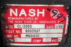 Used Nash Liquid Ring Vacuum Pump, Model CL2003