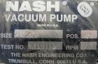Used Nash liquid ring vacuum pump, model CL-702.  Approximate capacity 700 cfm, 24