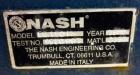 Used Nash Vacuum Pump, Model EC150M, Carbon Steel. Approximate 100 cfm. 1-1/2