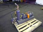 Used Nash Two Stage Liquid Ring Vacuum Pump Model ET32030, Carbon Steel.