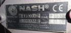 Used Nash Two Stage Liquid Ring Vacuum Pump Model ET32030, Carbon Steel.