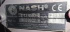 Used- Nash Two Stage Liquid Ring Vacuum Pump Model ET32030, Carbon Steel.