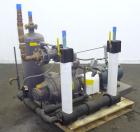 Used Nash Liquid Ring Vacuum Pump, Size SC4/7, Carbon Steel.  Flow rate of 10 gallons per minute, 25 to 28