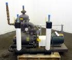 Used Nash Liquid Ring Vacuum Pump, Size SC4/7, Carbon Steel.  Flow rate of 10 gallons per minute, 25 to 28