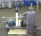 Used Nash Liquid Ring Vacuum Pump, Size SC4/7, Carbon Steel.  Flow rate of 10 gallons per minute, 25 to 28