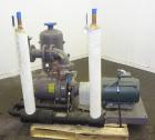 Used Nash Liquid Ring Vacuum Pump, Size SC4/7, Carbon Steel.  Flow rate of 10 gallons per minute 25 to 28