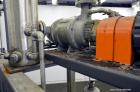 Used Nash Two Stage Liquid Ring Vacuum Pump, Model TCM1/5, Carbon Steel. Approximate 100 CFM. Driven by a 10hp, 3/60/460 volt, 1755 rpm motor. Includes a tank. Base mounted. Built 2002.