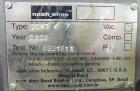 Used Nash Two Stage Liquid Ring Vacuum Pump, Model TCM1/7, Carbon Steel.