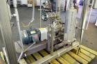 Used Nash Two Stage Liquid Ring Vacuum Pump, Model XL35/5, Carbon Steel. Approximate 100 CFM. Driven by a 10hp, 3/60/460 volt, 1755 rpm motor. Includes a tank. Base mounted.