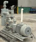 Used Dekker Vacuum Technologies AquaSeal Water-Sealed Liquid Ring Vacuum Pump System, model DVW0553KMN1-01, carbon steel. Single stage liquid ring pump, model DV0550B-KA2, rated 550 cfm at 29’’ Hg at...