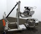 Used PIAB Vacuum conveying system consisting of: (1) PIAB Air Driven Maxi Vacuum Pump, Model MLL800 MKI, approximate 119 SCFM. Includes a 316 stainless steel filter unit with a model VCC-PA controlle...