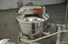 Used PIAB Vacuum conveying system consisting of: (1) PIAB Air Driven Maxi Vacuum Pump, Model MLL800 MKI, approximate 119 SCFM. Includes a 316 stainless steel filter unit with a model VCC-PA controlle...