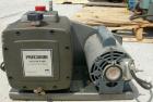 Used Precision Scientific vacuum pump, model D150. 2 stage rotary vane. Approx 5.3 cfm. Driven by a 3/4 hp, 1/60/115/230 volt, 1725 rpm motor.
