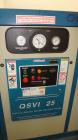 Used Quincy Compressor QSVI Series Rotary Screw Vacuum Pump, Model QSVI25ACN3A. Air cooled, nominal capacity 365 ACFM, base vacuum level 29.9 HgV, inlet connection 4