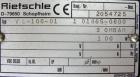 Used Rietschle Oil Seal Vacuum Pump, Type VL-100-01. Approximately 58.86 cfm at 225 TORR. Driven by a 5 hp, 3/60/230/460 volt, 1725 rpm XP motor. Base mounted.
