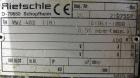 Used- Rietschle Oil Seal Vacuum Pump, Type VWZ402-15M. Approximately 235 cfm at 375 TORR. Driven by a 20 hp, 3/60/230/460 vo...