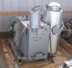 Used Rietschle Oil Seal Vacuum Pump, type VWZ402-16M, carbon steel. Approximately 283 cfm at 0.375 torr- 0.5 mbar- 29.906’’ HG. Driven by a 20 hp, 1755 rpm motor.