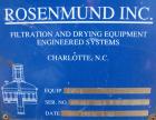Used Rosenmund Apovac System, Hastelloy construction, consisting of: (1) Sulker Burckhardt liquid ring compressor, model PMZU2510H8, C-22. Single mechanical seal, 15 hp motor. (1) Kontro transfer pum...