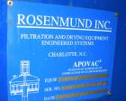 Used Rosenmund Apovac System, Hastelloy construction