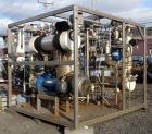 Used Rosenmund APOVAC Solvent Recovery Vacuum System, Hastelloy C22 construction with model PM20-3817-H88 Sulzer Burckhardt liquid ring vacuum pump with 60 hp, 460 volt XP motor, Feldmeier receiver, ...