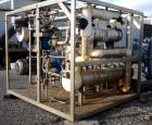 Used Rosenmund APOVAC Solvent Recovery Vacuum System, Hastelloy C22 construction with model PM20-3817-H88 Sulzer Burckhardt liquid ring vacuum pump with 60 hp, 460 volt XP motor, Feldmeier receiver, ...