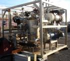 Used Rosenmund APOVAC Solvent Recovery Vacuum System, Hastelloy C22 construction with model PM20-3817-H88 Sulzer Burckhardt liquid ring vacuum pump with 60 hp, 460 volt XP motor, Feldmeier receiver, ...