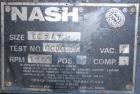 Used Nash Liquid Ring Compressor, Model SC2/7, carbon steel. Rated up to 200 cfm and 28