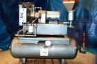 Used Squire Cogswell Rotary Vane Vacuum Pump, Approximate capacity 60 CFM, Carbon Steel. Serial #AAF09019CQ. Driven by a 3 hp, 3/60/208-230/460 volt, 1160 rpm motor. Includes a Thermal Transfer Produ...