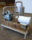 Used Squire-Cogswell Liquid Ring Two Stage Vacuum Pump, Type P512/CH41-215A, Stainless Steel. Nominal capacity 177 Cubic feet per minute. 2