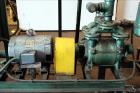Used Squire Cogswell Vacuum Pump System consisting of (1) Squire Cogswell liquid ring vacuum pump, model RVM 19, carbon steel. Approximately 240 cfm, serial #N8334, 2-1/2
