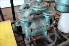 Used Squire Cogswell Vacuum Pump System consisting of (1) Squire Cogswell liquid ring vacuum pump, model RVM 19, carbon steel. Approximately 240 cfm, serial #N8334, 2-1/2