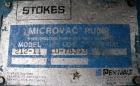 Used Stokes Microvac Rotary Piston Vacuum Pump, model 212-11, carbon steel. Approximately 150 cfm. 3