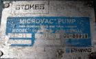 Used Stokes Microvac Rotary Piston Vacuum Pump, model 212-11, carbon steel. Approximately 150 cfm. 3