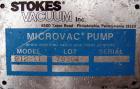 Used Stokes Microvac Rotary Piston Vacuum Pump, model 212-11, carbon steel. Approximately 150 cfm. 3