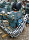Used Stokes Microvac Rotary Piston Vacuum Pump, model 212-11, carbon steel. Approximately 150 cfm. 3'' inlet, 2'' outlet. Driven by a 7 1/2 hp, 3/60/208-230/460 volt, 1725 rpm motor. Includes a Stoke...
