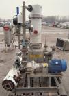 Used Apovac System Consisting Of: (1) Sulzer Burckhardt vacuum pump, model PMSH156-D2, 316 stainless steel, driven by a 10 HP, 3/60/230/460 Volt, 3515 RPM motor. (2) heat exchangers, and (1) 316 stai...