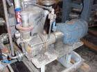 Used Sulzer Burckhardt APOVAC Vacuum Solvent Recovery System, type APOVAC PMSH 156-D2. Stainless steel construction, rated 80 ACFM, ring liquid circulation 2.2 gpm, nominal coolant flow 4.4 gpm, with...
