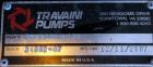 Used Travaini Vacuum System, Model TRW1000H-FR