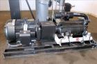 Used Travaini Vacuum System, Model TRW1000H-FR, Carbon Steel. Consisting of Travaini vacuum pump, model TRHE100-1600/X-C/F, serial #AN214-FDPKG, approximately 1000 CFM, 4